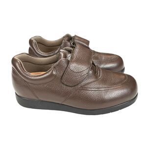 Drew NAVIGATOR II Shoes Men's Size 10 W Brown Pebbled Leather